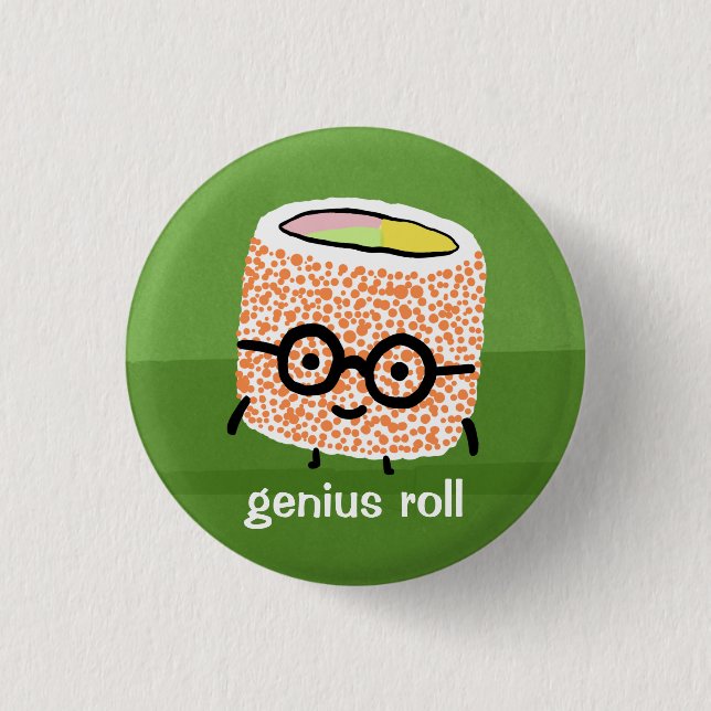 Badge Rond 2,50 Cm Rouleau Génie (Devant)