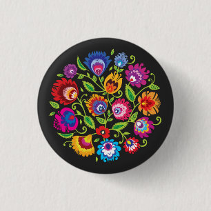 Badge Rond 2,50 Cm Round Polish folklore composition