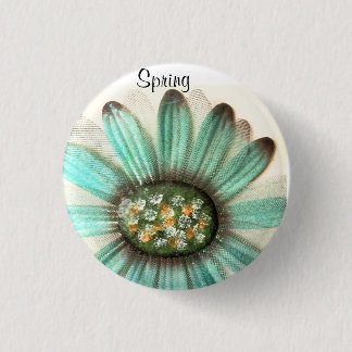 BADGE ROND 2,50 CM ROUND REFRIGERATOR MAGNET SPRING FLOWER