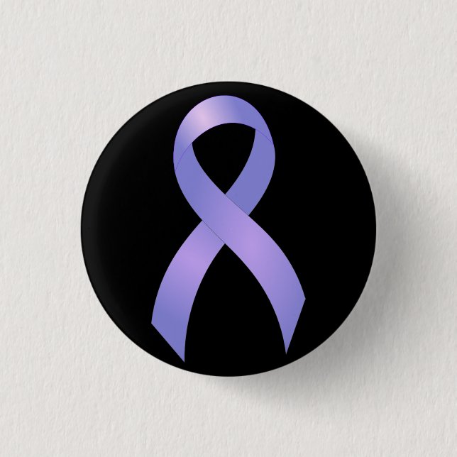 Badge Rond 2,50 Cm Ruban de bigorneau de cancer de l'estomac (Devant)