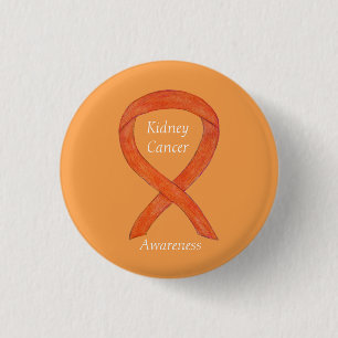 Badge Rond 2,50 Cm Ruban de sensibilisation au cancer du poumon perso