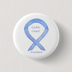 Badge Rond 2,50 Cm Ruban de sensibilisation au cancer gastrique Éping