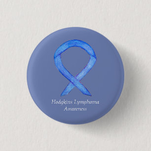 Badge Rond 2,50 Cm Ruban de sensibilisation au lymphome de Hodgkins
