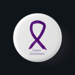 Badge Rond 2,50 Cm Ruban de sensibilisation violet Lupus Épingle d'ar<br><div class="desc">La cause de conscience du lupus utilise un ruban violet. La broche à ruban de sensibilisation présente la peinture d'un ruban de conscience violet sur un pendentif à bouton personnalisé. Le pendentif de sensibilisation note "Lupus Awareness". Les épingles ou boutons d'un ruban de sensibilisation violet peuvent être customisés de messages...</div>
