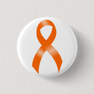 Badge Rond 2,50 Cm Ruban orange de leucémie