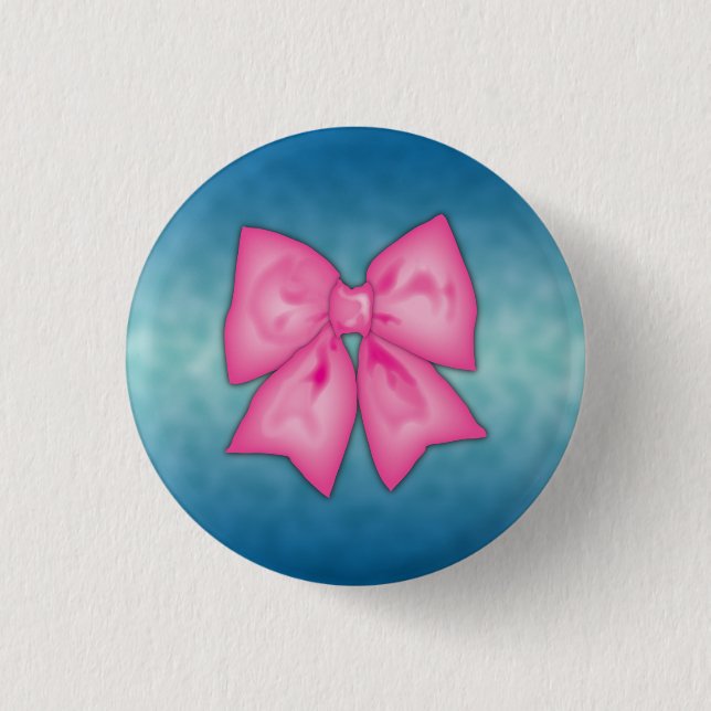 Badge Rond 2,50 Cm Ruban rose (Devant)