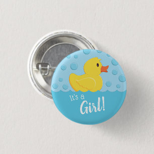 Badge Rond 2,50 Cm Rubber Ducky C'est un Bouton de garçon insigne