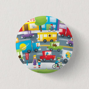 Badge Rond 2,50 Cm Rue de ville