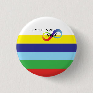 Badge Rond 2,50 Cm Sac à main Fierté LGBTQ+ Infini