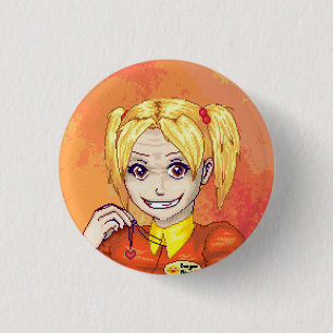 Badge Rond 2,50 Cm Sadie - petite broche arrière