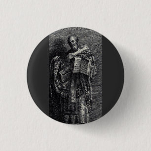 Badge Rond 2,50 Cm Saint Athanase d'Alexandrie Art Graphique