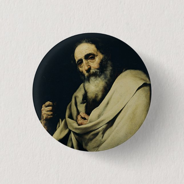 Badge Rond 2,50 Cm Saint Barthélemy l'Apôtre Beaux-Arts (Devant)