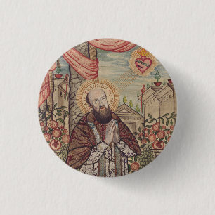 Badge Rond 2,50 Cm Saint François de Sales Évêque de Genève