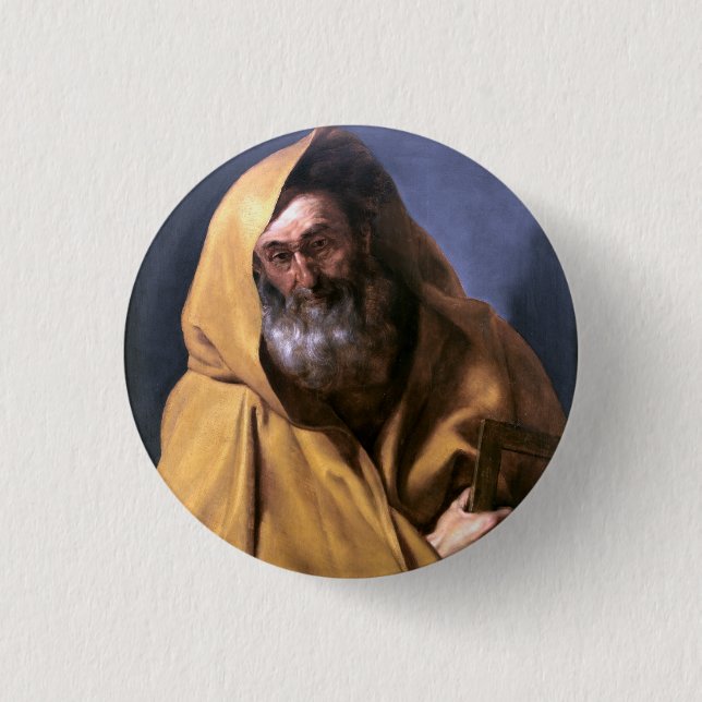 Badge Rond 2,50 Cm Saint Jacques le Majeur par Rubens  (Devant)