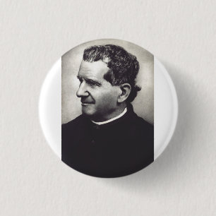 Badge Rond 2,50 Cm Saint Jean Bosco Père et Maître de la Jeunesse