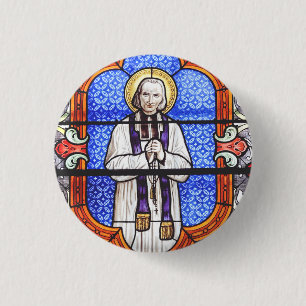 Badge Rond 2,50 Cm Saint Jean Vianney Guide de l'Âme Premium Impressi