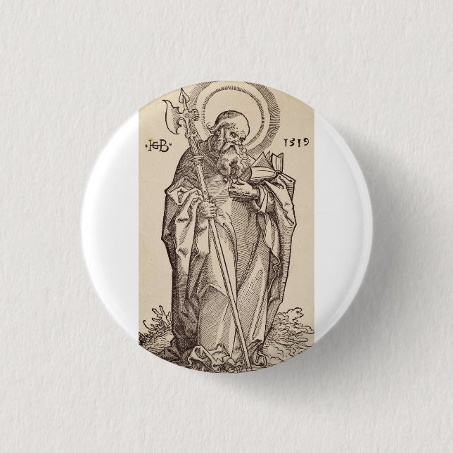 Badge Rond 2,50 Cm Saint Matthieu l'Évangéliste - Reproduction d'Art  (Devant)