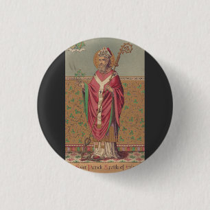 Badge Rond 2,50 Cm Saint Patrick d'Irlande Art Sacré Celtique