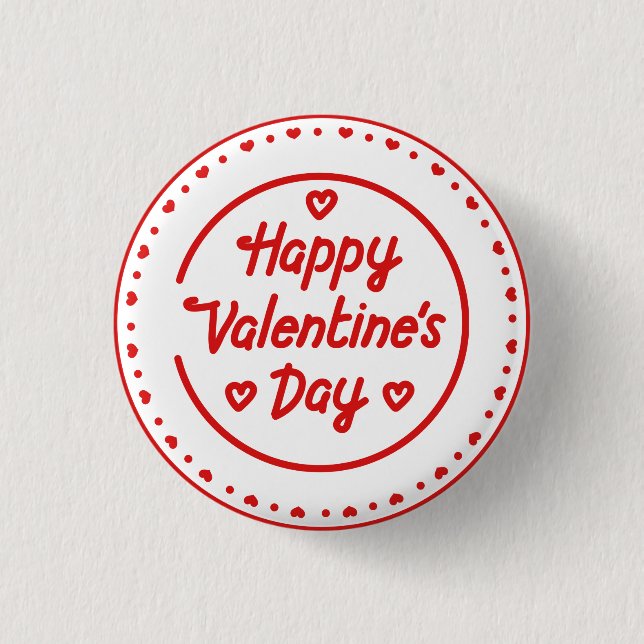 Badge Rond 2,50 Cm Saint Valentin (Devant)