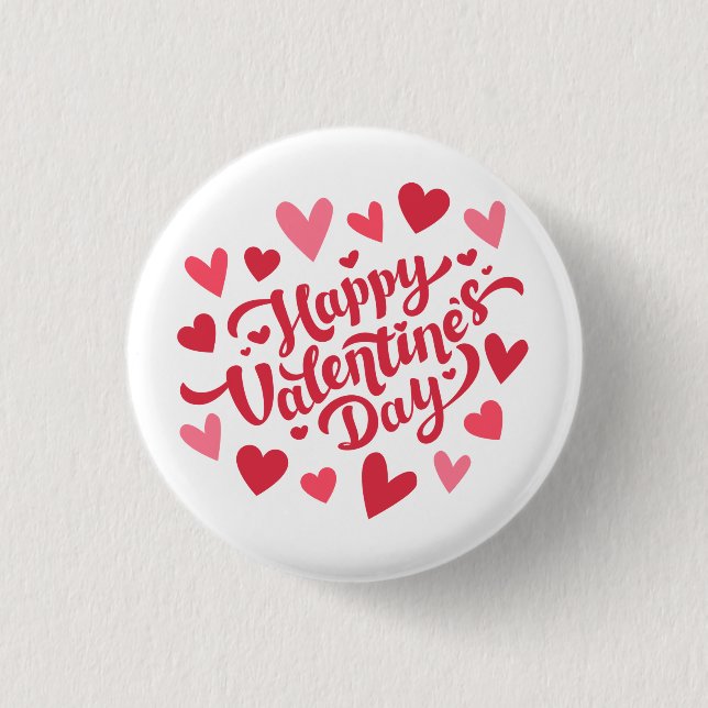 Badge Rond 2,50 Cm Saint Valentin (Devant)