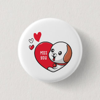Badge Rond 2,50 Cm Saint Valentin, Mlle vous