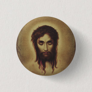 Badge Rond 2,50 Cm Saint visage de Jésus-Christ