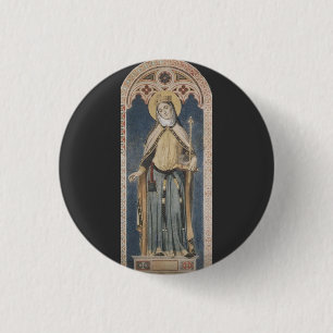 Badge Rond 2,50 Cm Sainte Adélaïde d'Italie Miséricorde Impériale Art