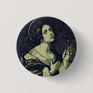 Badge Rond 2,50 Cm Sainte Apollonie vierge et martyre