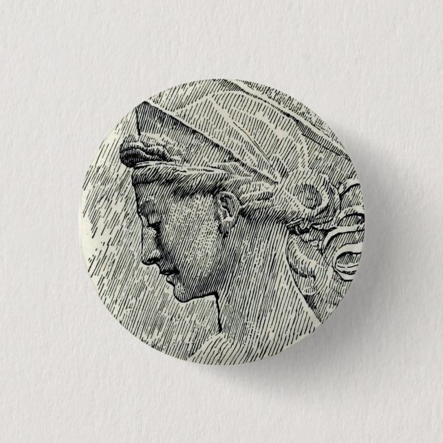 Badge Rond 2,50 Cm Sainte Cécile vierge et martyre (Devant)