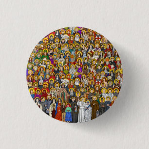 Badge Rond 2,50 Cm Saints, Tous les saints, Saints catholiques