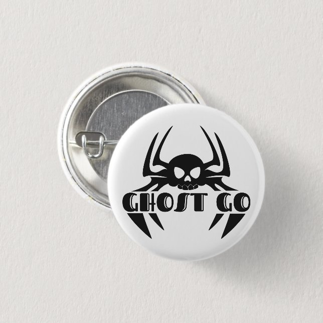 Badge Rond 2,50 Cm Saison Éffrayante de Ghost Go (Devant & derrière)
