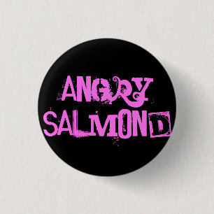 Badge Rond 2,50 Cm Salmond fâché