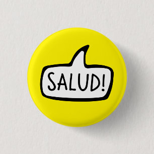 Badge Rond 2,50 Cm Salud! Breton Greeting Hello, Brittany, Brezhoneg