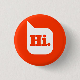 Badge Rond 2,50 Cm Salut bouton