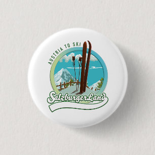 Badge Rond 2,50 Cm Salzburgerland Ski autrichien
