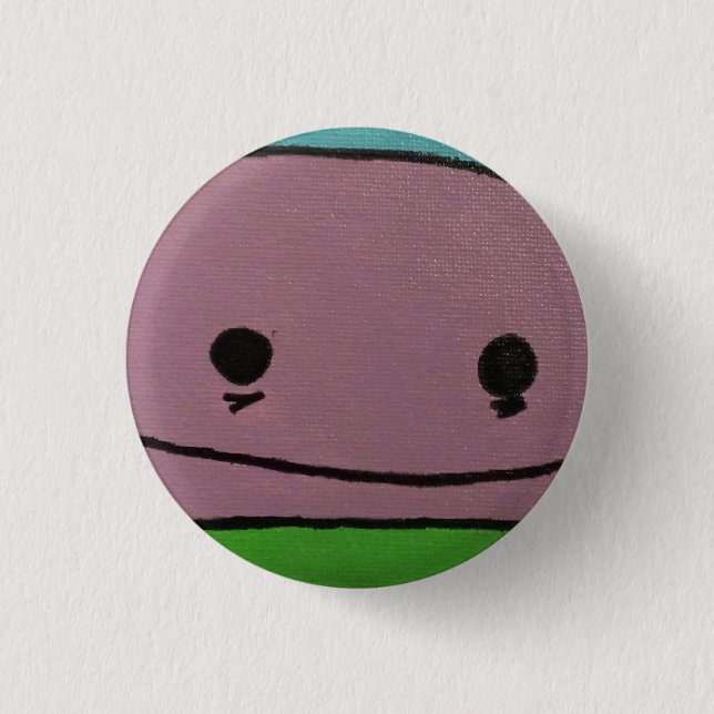Badge Rond 2,50 Cm Sam est bouton fatigué (Devant)