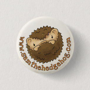 Badge Rond 2,50 Cm Sam l'insigne de bouton de hérisson
