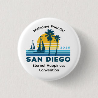 Badge Rond 2,50 Cm San Diego 2026 International Convention Pin