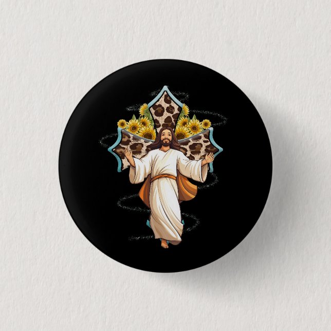 Badge Rond 2,50 Cm San Judas Jude L'Apôtre Saint Jude Thaddeus Jésus (Devant)