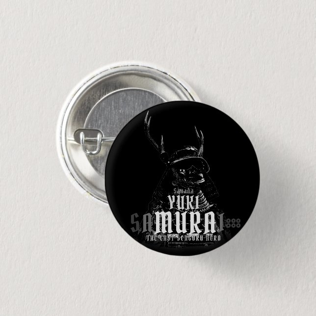 Badge Rond 2,50 Cm SANADA YUKIMURA (version sombre) (Devant & derrière)