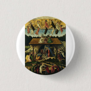 Badge Rond 2,50 Cm Sandro Botticelli - La Nativité mystique – Beaux-a