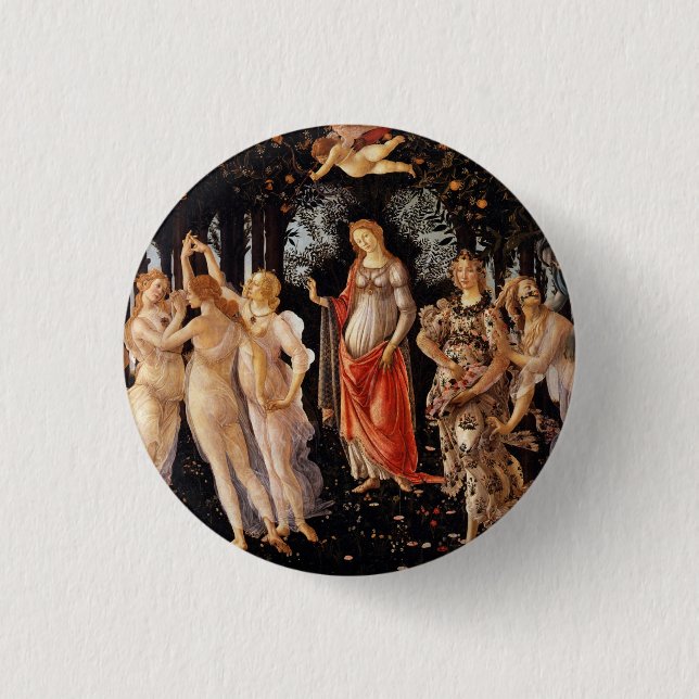 Badge Rond 2,50 Cm Sandro Botticelli Primavera (Devant)