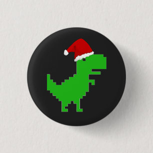 Badge Rond 2,50 Cm santa trêx drôle
