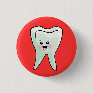 Badge Rond 2,50 Cm Santé dentaire de dentiste drôle