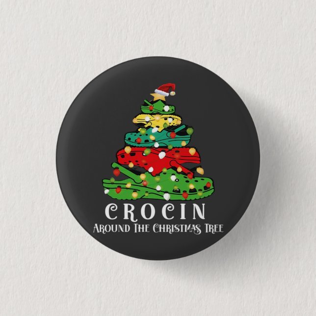 Badge Rond 2,50 Cm sapin de Noël (Devant)