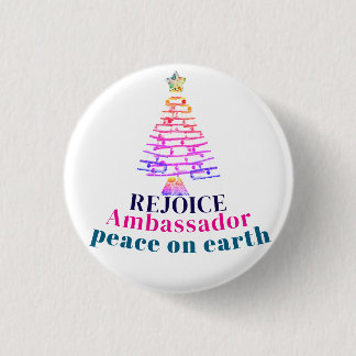 Badge Rond 2,50 Cm Sapin de Noël