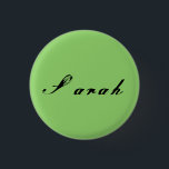 Badge Rond 2,50 Cm Sarah de manuscrit antique noir orphelin<br><div class="desc">le nom de Sarah de l'antiquité de noir d'orphelin d'exposition de TV a affligé l'écriture cursive</div>
