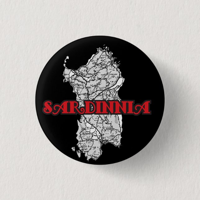 Badge Rond 2,50 Cm Sardaigne (Devant)