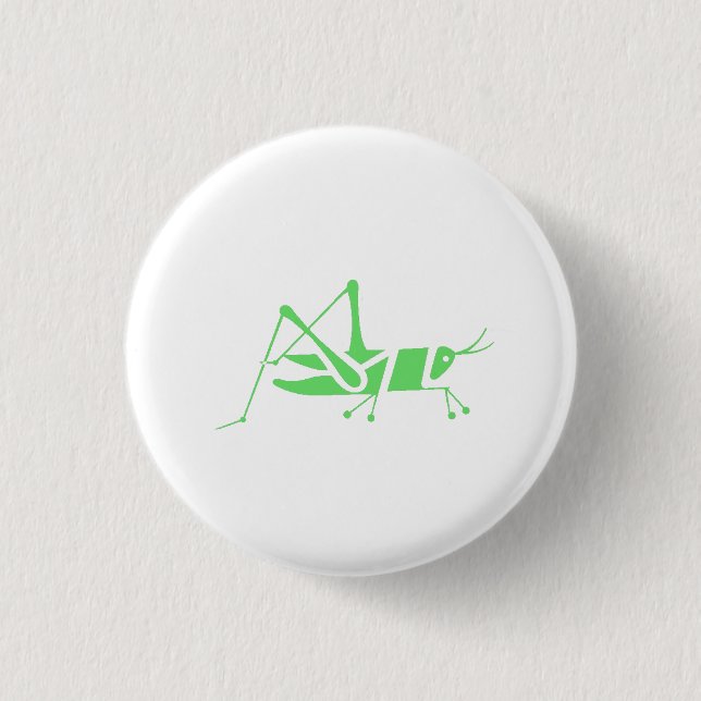 Badge Rond 2,50 Cm Sauterelle verte (Devant)