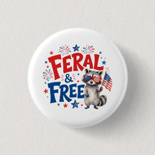 Badge Rond 2,50 Cm Sauvage & Libre